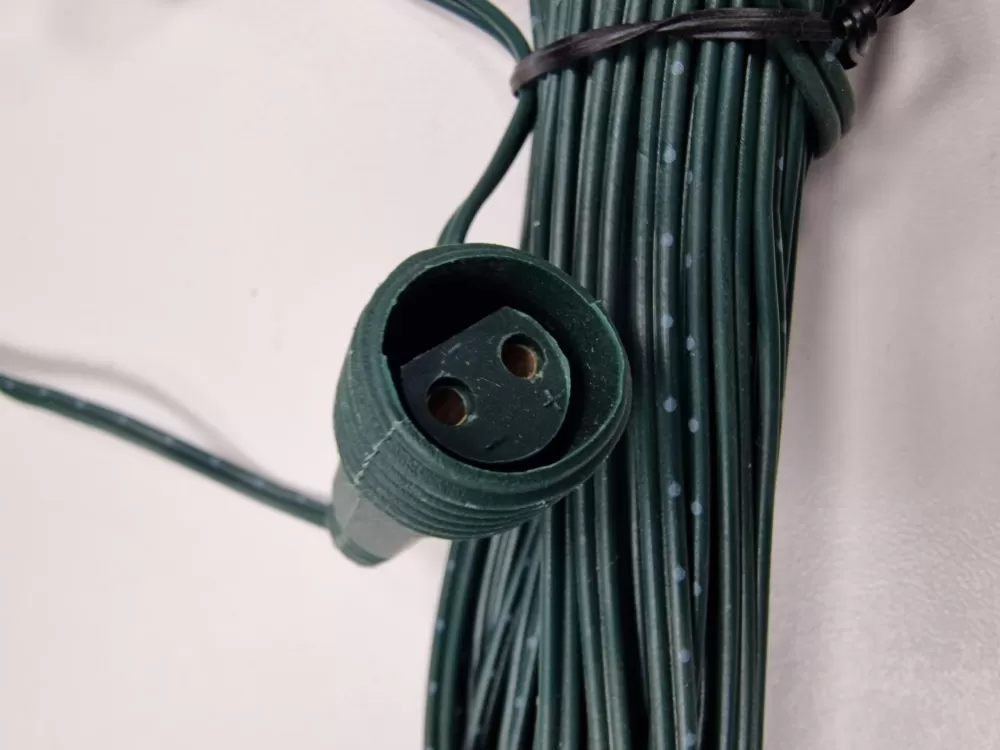 Christmas Tree World 10m Low Voltage Extension Lead - Green Cable< Leads & Cables | Wreath Extension Leads