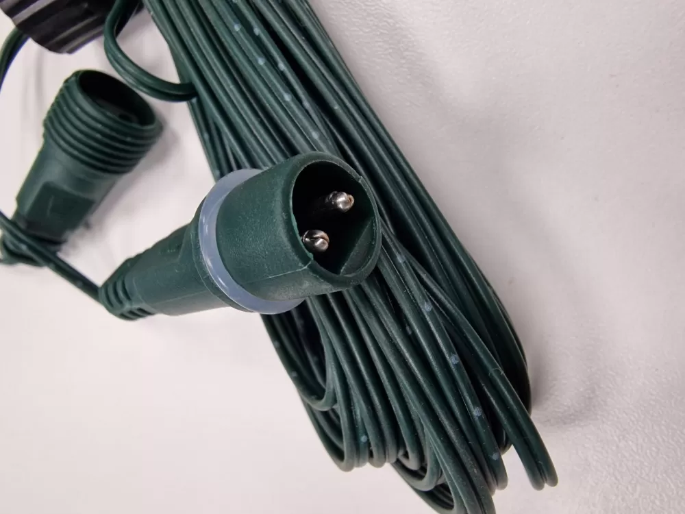 Christmas Tree World 10m Low Voltage Extension Lead - Green Cable< Leads & Cables | Wreath Extension Leads