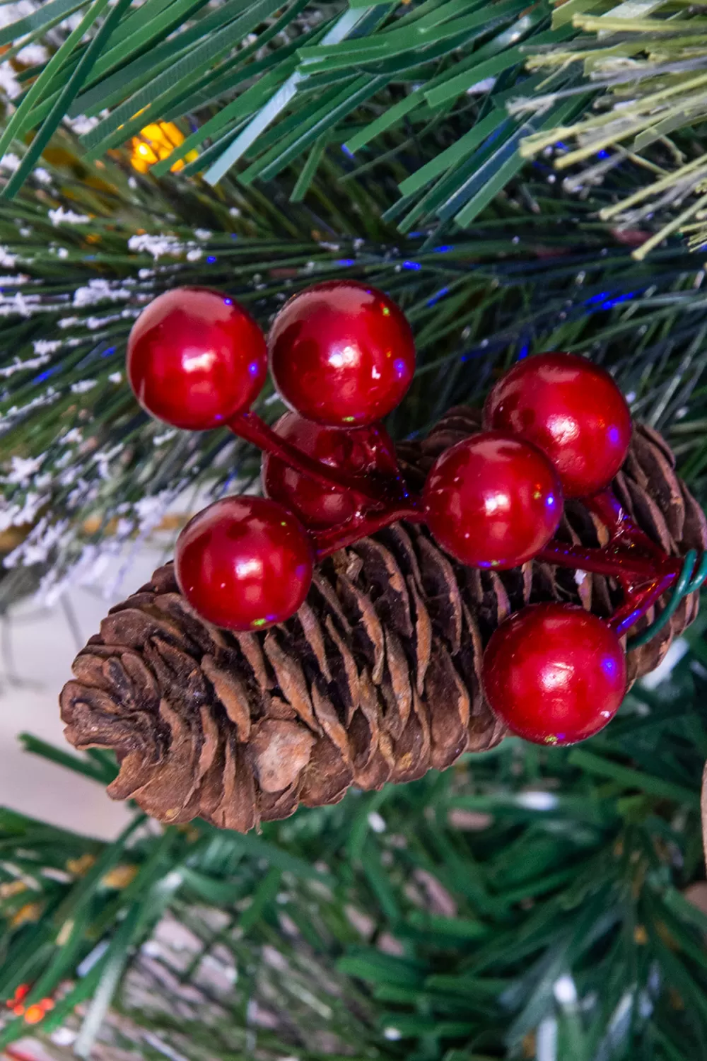 Christmas Tree World 180cm Pre-lit Decorated Mixed Pine Garland Warm White/Multicolour LEDs< Pre-Lit Christmas Garlands