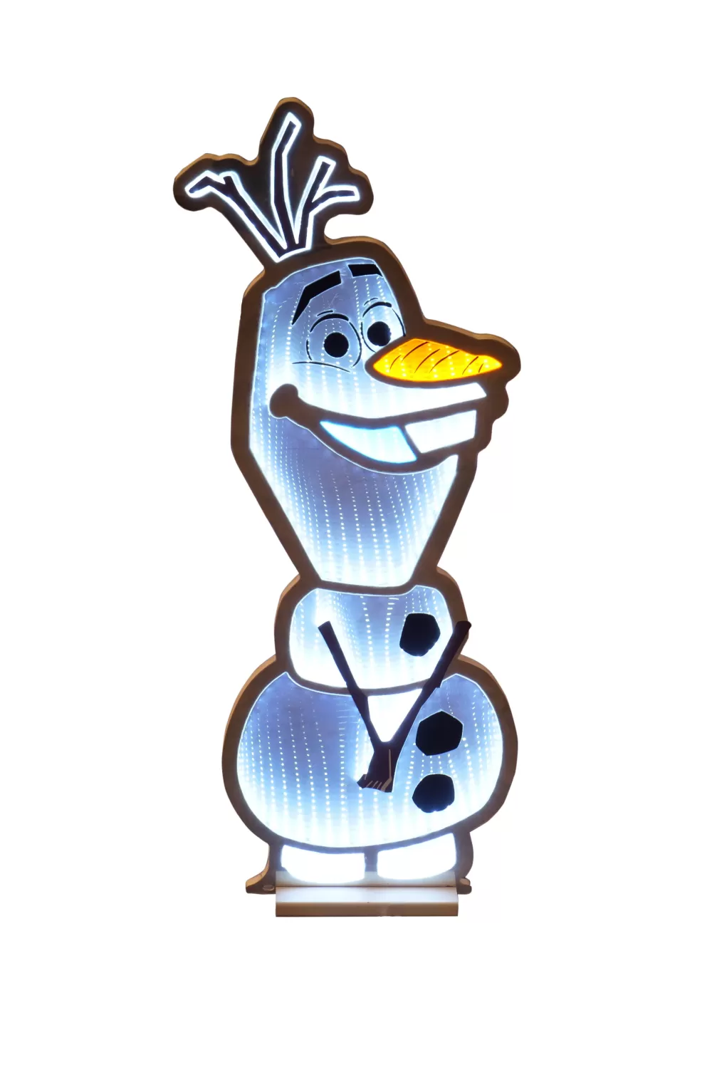 Christmas Tree World 90cm Frozen Olaf Light-Up Infinity Mirror - Disney Licensed< Disney Licensed Decorations