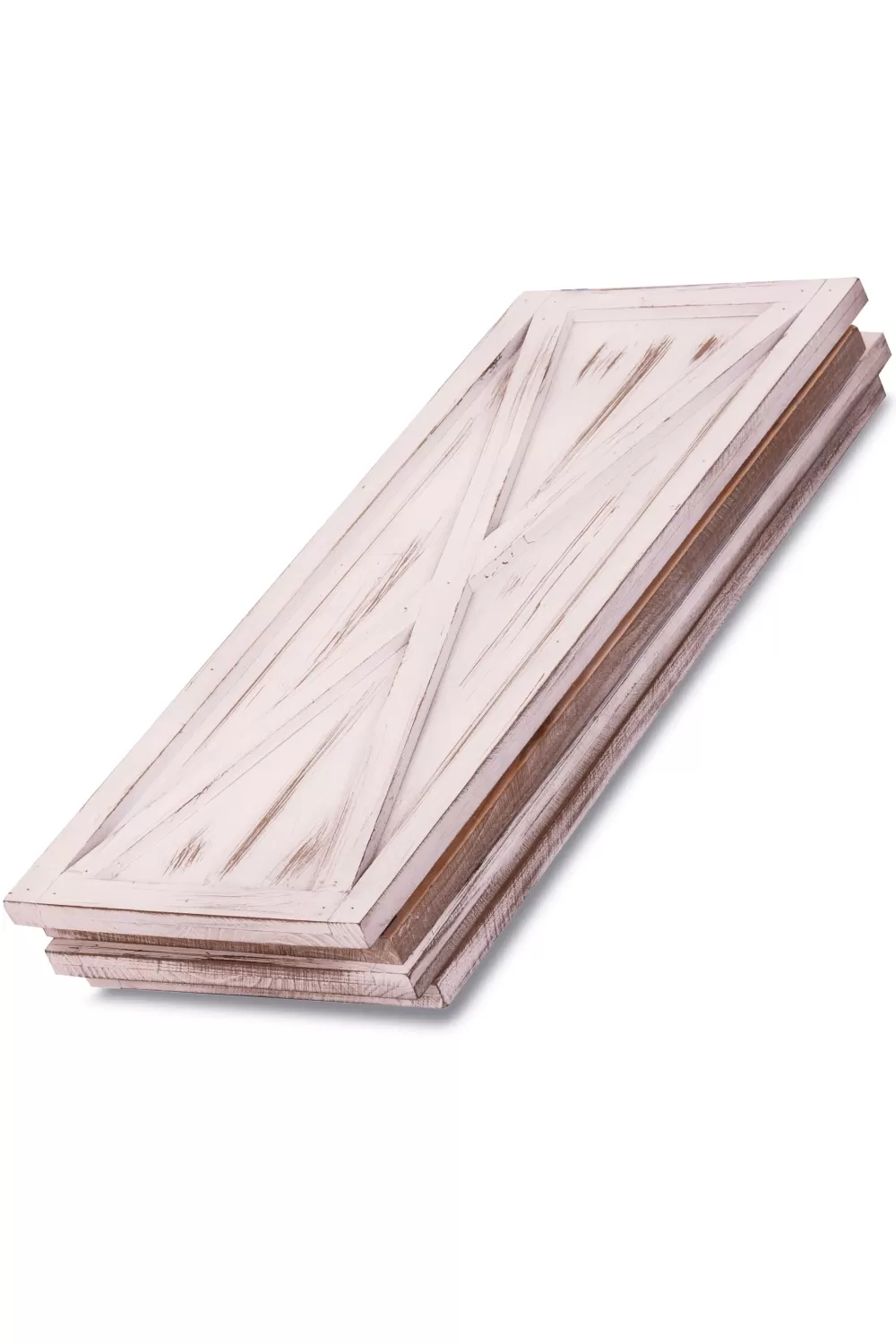Christmas Tree World Brushed White Gold Wooden Tree Skirt (For 6ft-8ft Trees - Square Fit)< Tree Skirts & Surrounds | Christmas Tree Skirts