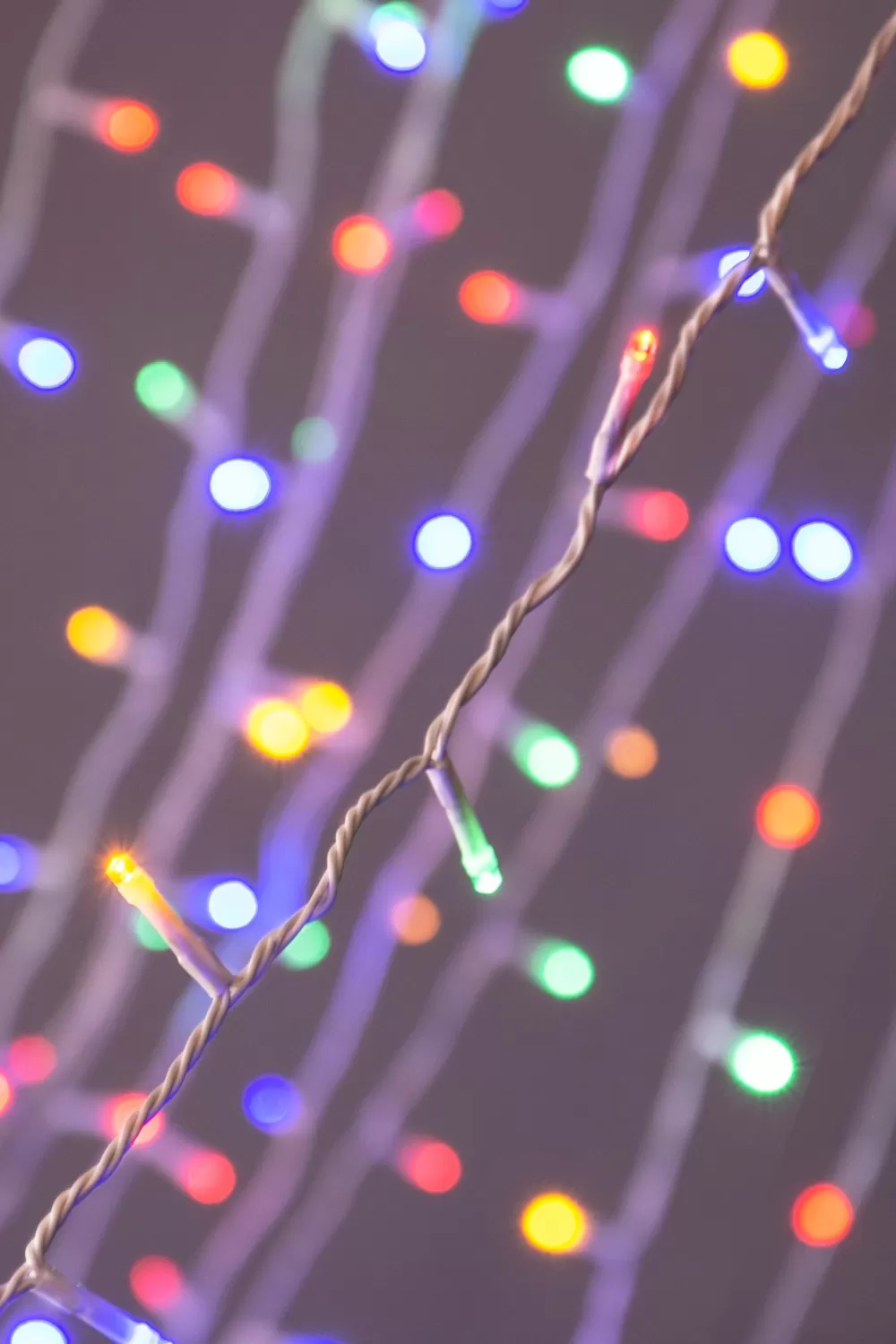 Christmas Tree World CTW White Cable 1000 LED Multifunction String Light Set - Multicolour< Multifunction Led Lights