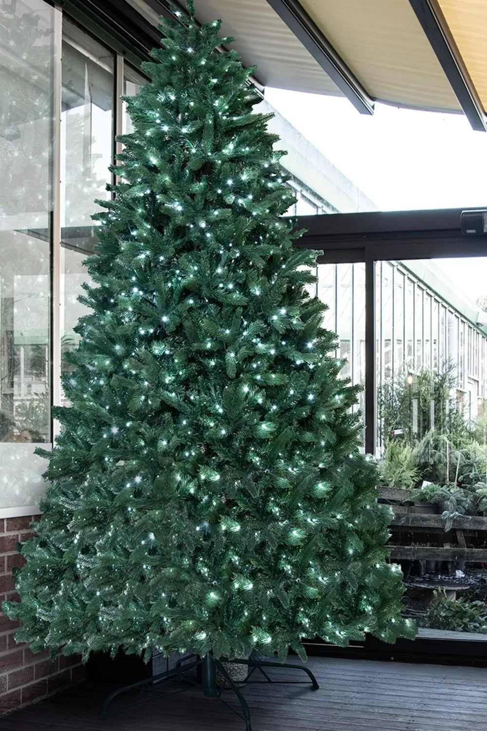 Christmas Tree World The 12ft Ultra Devonshire Fir Pre-lit With Warm White/White Colour Change LEDs - NI/IE< Large & Giant Artificial Christmas Trees Ireland | Large & Giant Christmas Trees In Northern Ireland