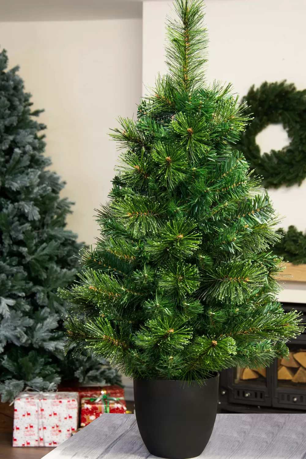 Christmas Tree World The 3ft Majestic Dew Pine Potted Tree (Indoor/Outdoor)< Outdoor Led Trees | Outdoor Christmas Trees