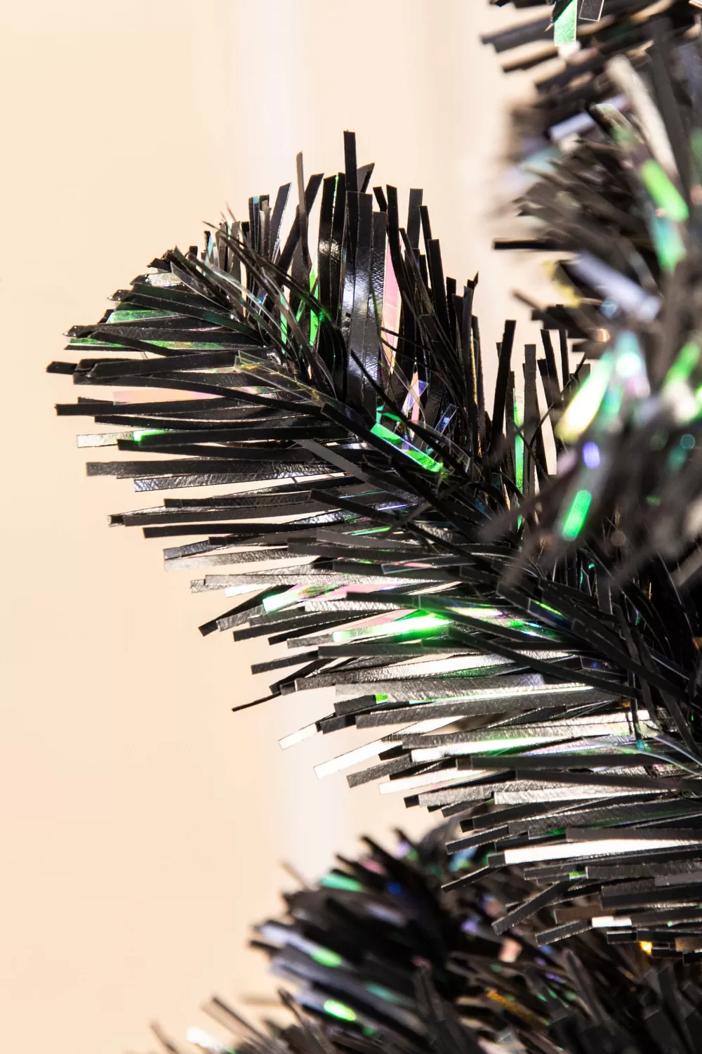 Christmas Tree World The 6ft Pre-lit Black Iridescence Pine Tree With Warm White Lights< 6 Foot Pre Lit Christmas Trees