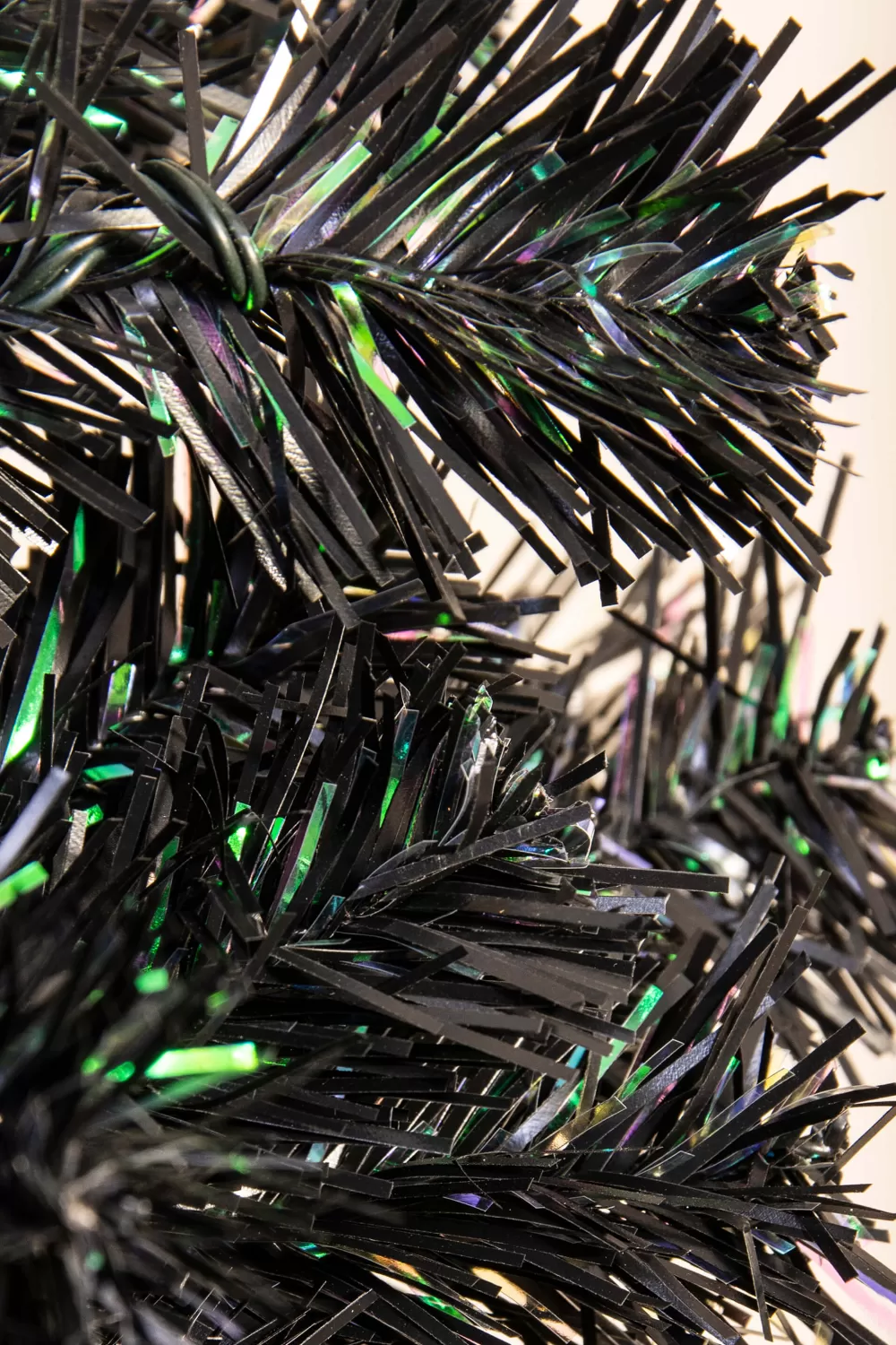 Christmas Tree World The 7ft Pre-lit Black Iridescence Pine Tree With Warm White Lights< 7 Foot Pre Lit Christmas Trees