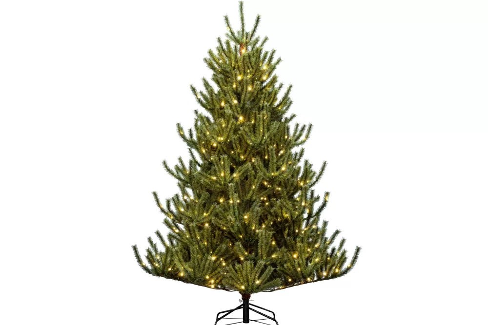 Christmas Tree World The 8ft Pre-lit Matterhorn Pine - Warm White LED Lights< 8 Foot Pre Lit Christmas Trees | Pre-Lit Christmas Trees