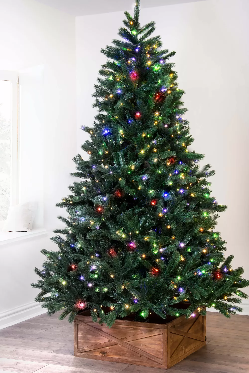 Christmas Tree World The Ultra Devonshire Fir Pre-lit With Warm White/Multicoloured LEDs (4ft To 12ft)< Pre-Lit Christmas Trees