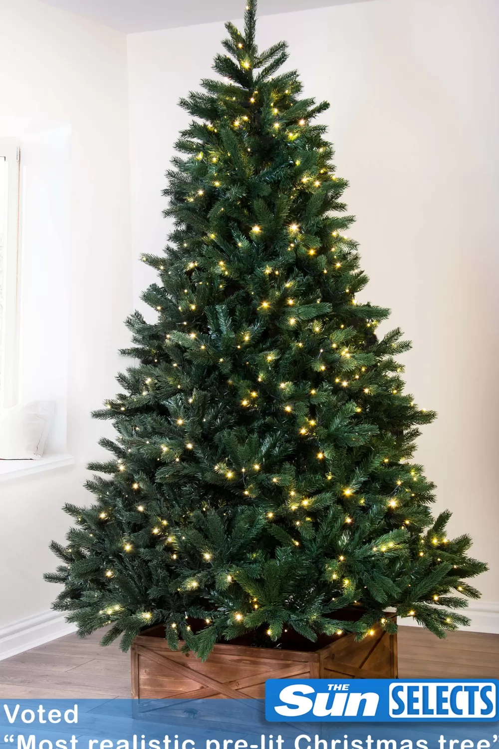 Christmas Tree World The Ultra Devonshire Fir Pre-lit With Warm White/White Colour Change LEDs (4ft To 12ft)< Pre-Lit Christmas Trees